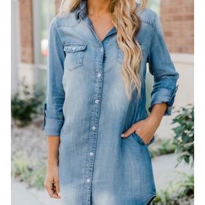 Denim Chambray Dress